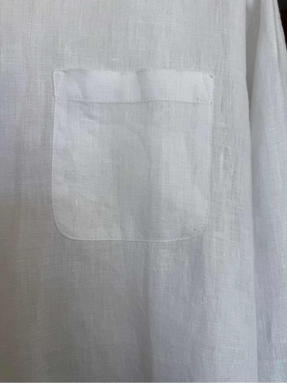 J. Jill Love Linen 100% Women’s XL White Button-Up Shirt Airy Cool Classic - Picture 5 of 11